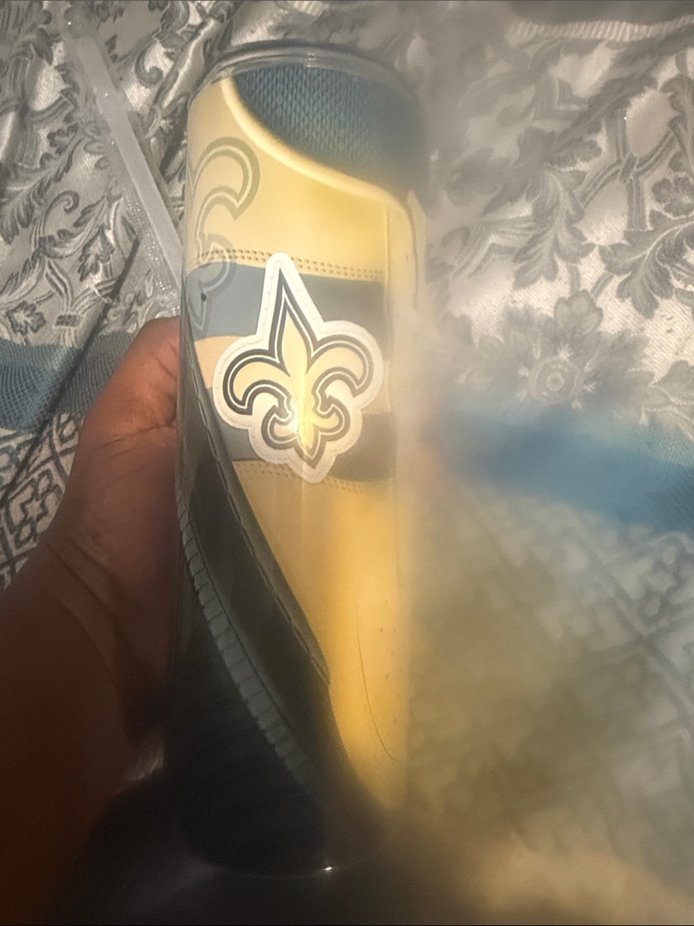 New Orleans Yellow Sneaker Tumbler - Team Logo NEVER Used - Picture 4 of 4